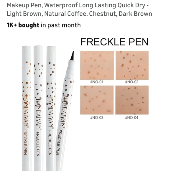 Freckle Pen by Fke.  Warm Brown New In Box. You Get 2! - Picture 11 of 16